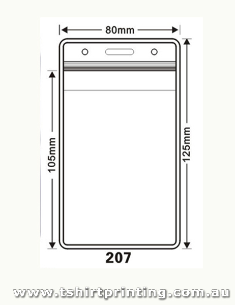 125mmx80mm Clear PVC Card Holder